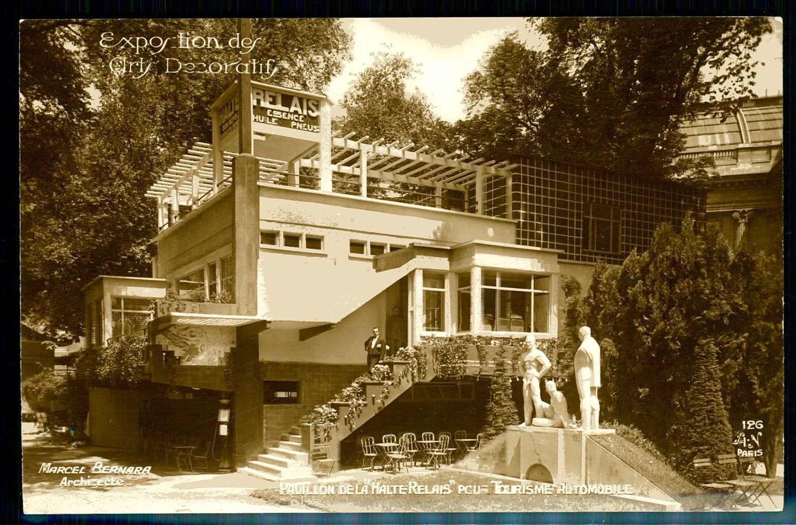 Ausstellungskarte, Pavillion De La Halte-Relais pour Tourisme ...
