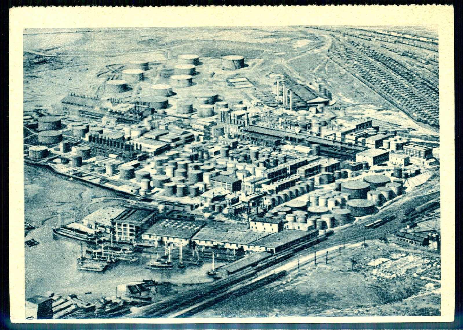 Dapolin-Raffinerie-Gelände, Karte aus Kalender 1931, gebraucht, gute ...