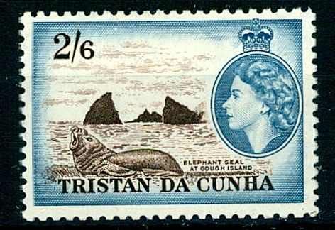 1954, 2,6 Sch. Seeelefant, seal.