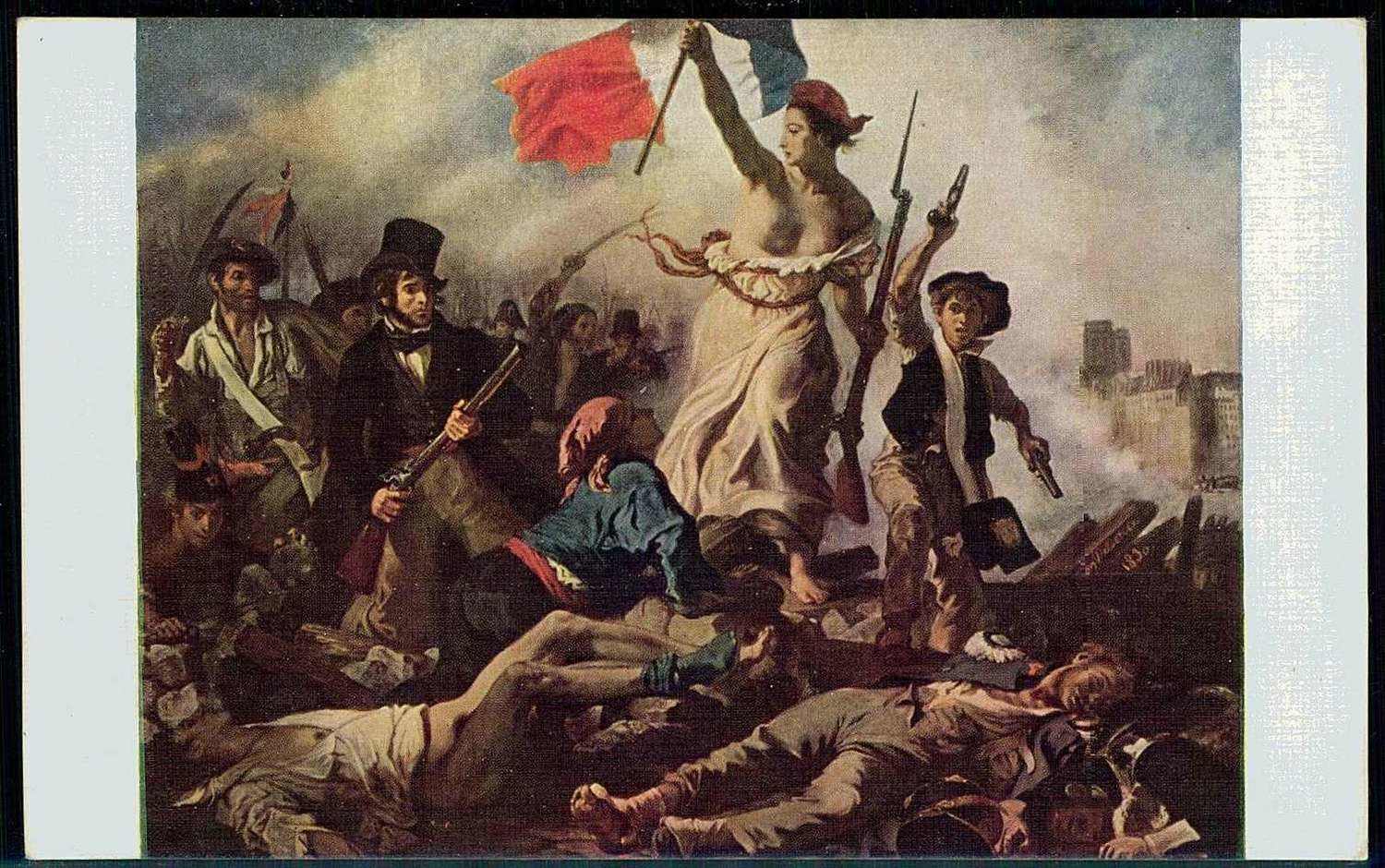 La Marseillaise, politische Propagandakarte um 1950, Erhaltung siehe ...