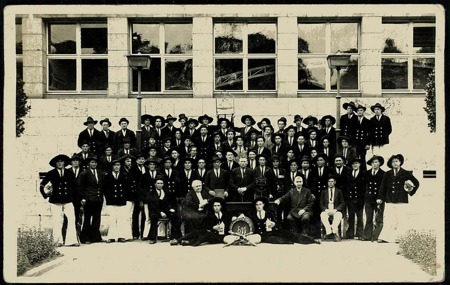 Wanderburschenkarte, zu Erinnerung an die damals üblichen ...