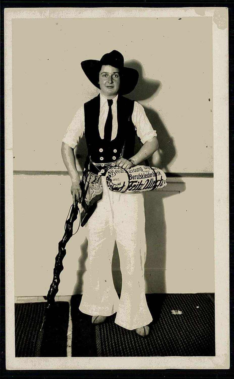 Wanderburschenkarte, zu Erinnerung an die damals üblichen ...