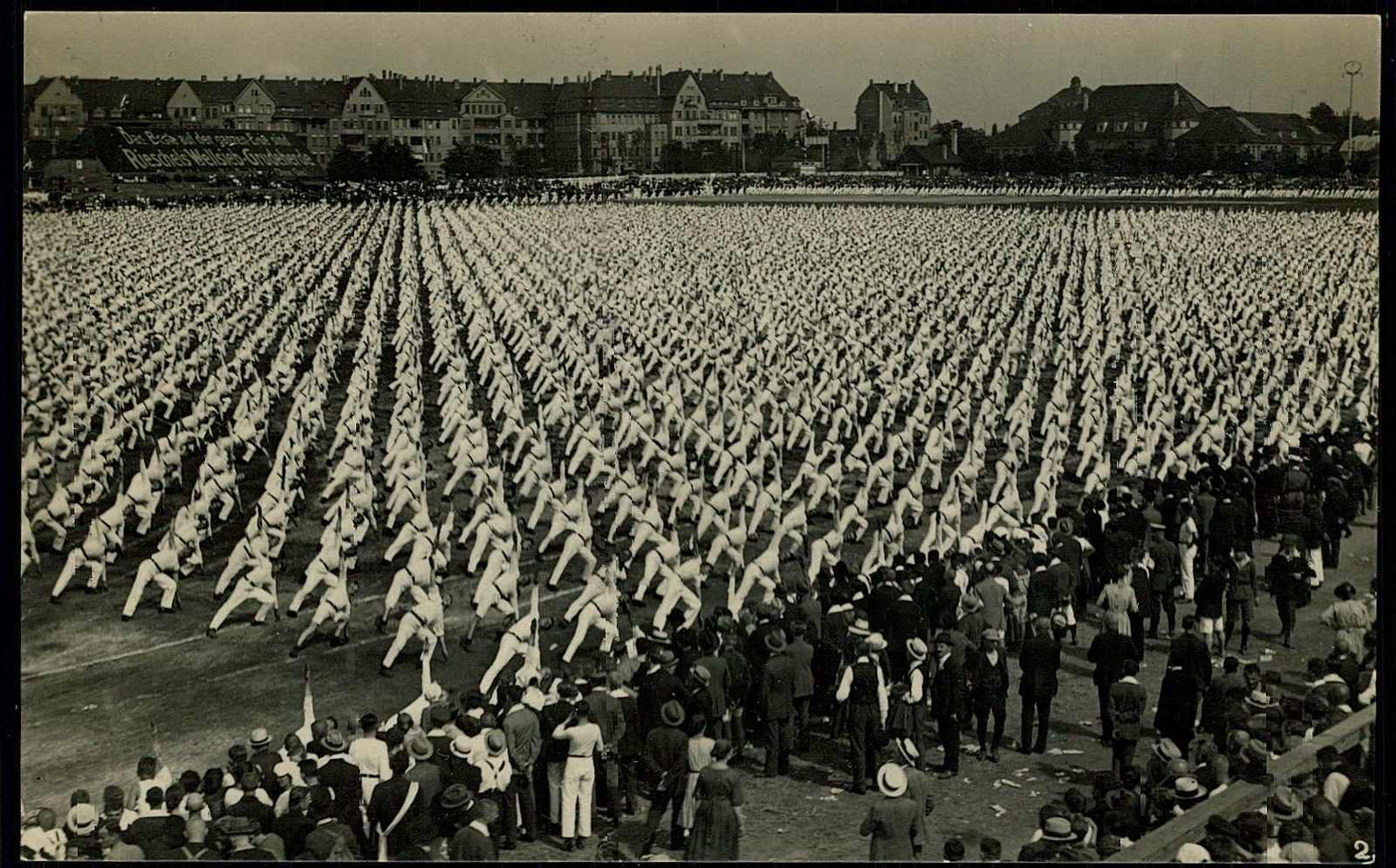 Erinnerungskarte an das 1. Deutsche Arbeiter- Turn- und Sportfest in ...