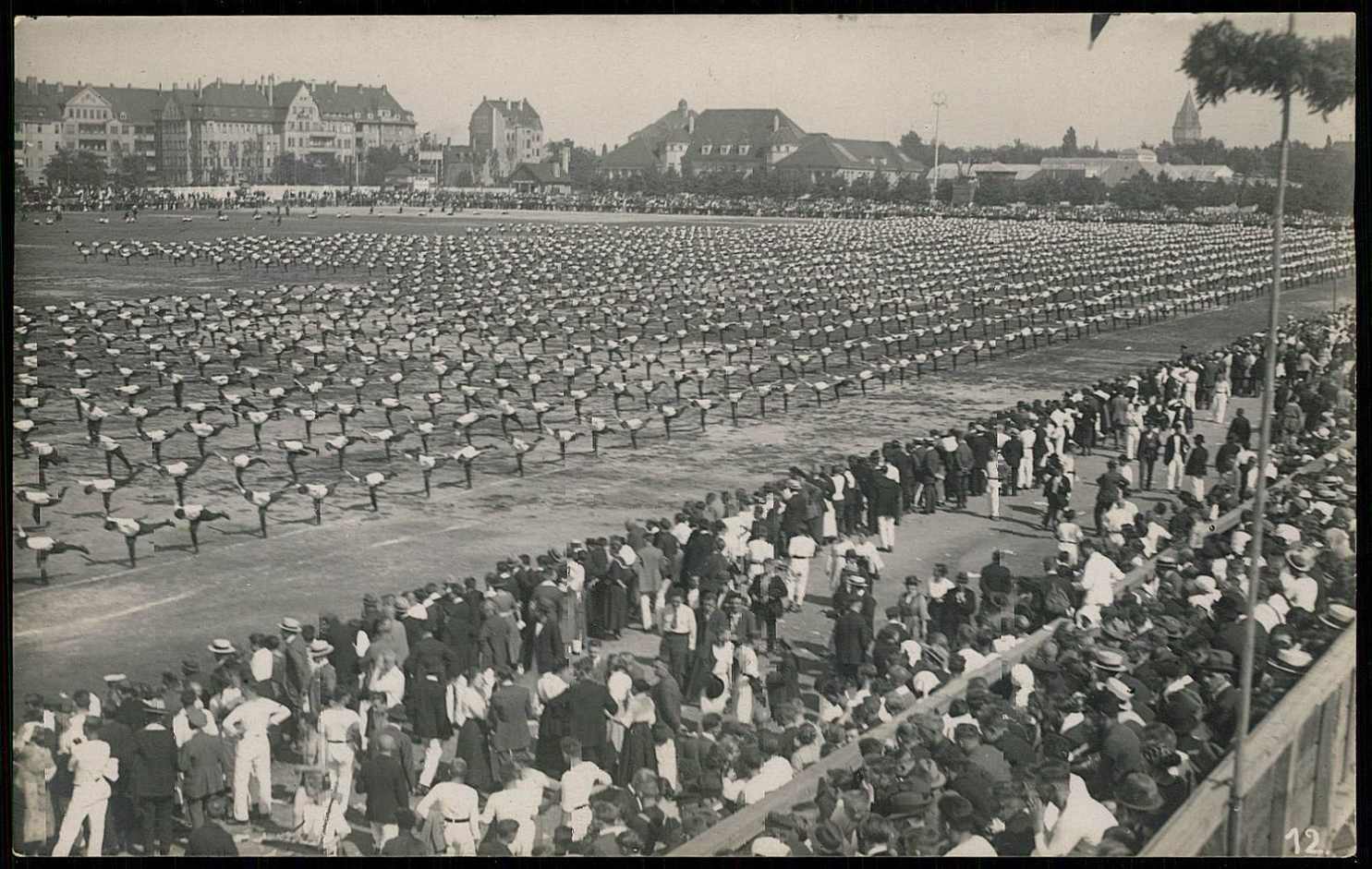 Erinnerungskarte an das 1. Deutsche Arbeiter- Turn- und Sportfest in ...