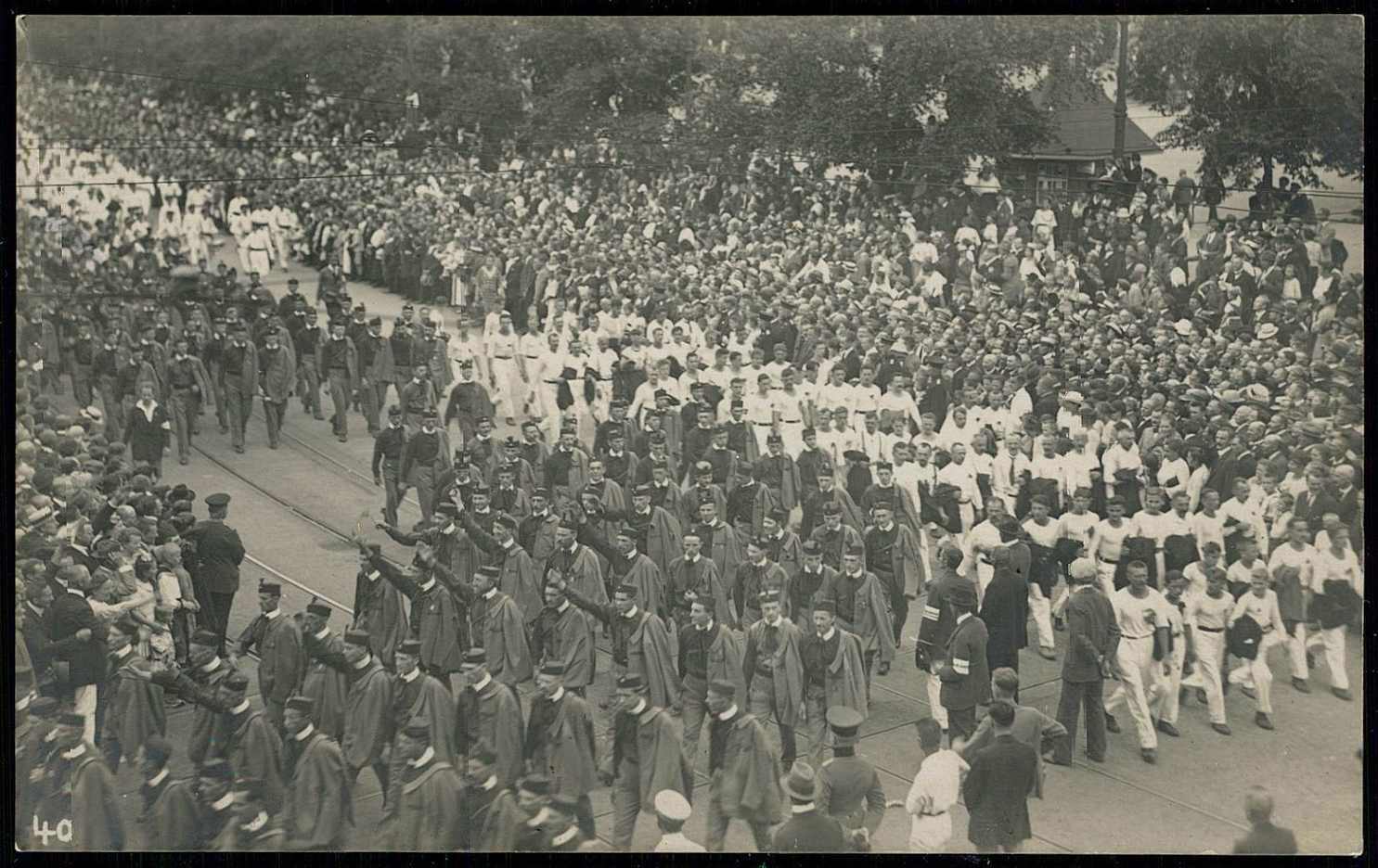 Erinnerungskarte an das 1. Deutsche Arbeiter- Turn- und Sportfest in ...