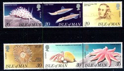 1994, Europa/Meerestiere-Satz, Schnecke, Snail, Krebs, Crab, ...