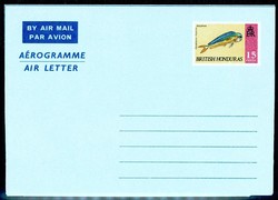 Aerogramm Fisch, Erhaltung siehe Abbildung.Alter Preis: 4,30€