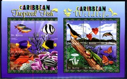 Meerestiere-Kleinbögen 2001, Fische, fish, Schildkröte, turtle, ...