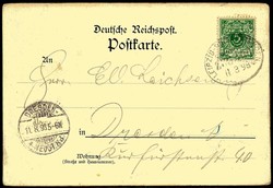 Sehr seltene s/w-Ausstellungs-Karte zur Gewerbe-Ausstellung Leipzig ...