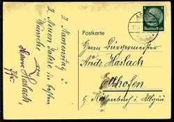 Heiliges Jahr 1933, eindrucksvolle s/w.-Holzschnitt-Karte mit ...