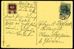 s/w.-AK zur Hygiene-Ausstellung Dresden 1911 mit Abb. der Halle für ...