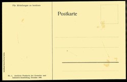 Gewerbe- und Industrie-Ausstellung Zwickau 1906, Arbeiter mit Hammer ...