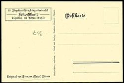 Vogtländisches Sängerbundfest Plauen 1913, zweifarbige ...