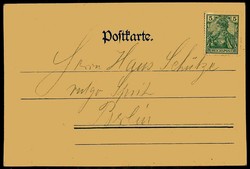 Verein 'Hans Holbein', einfarbige Werbekarte im Rotdruck von H. ...