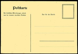 54. Klinisches Vogelschießen 1905, seltene einfarbige Werbekarte mit ...