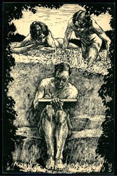 Seltene s/w.-Künstler-Karte zur Erinnerung an die 150-Jahrfeier der ...