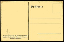 Seltene s/w.-Künstler-Karte zur Erinnerung an die 150-Jahrfeier der ...