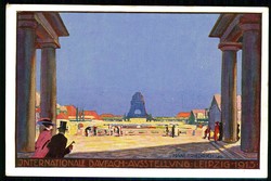 Internationale Baufach Ausstellung Leipzig 1913, mehrfarbige ...