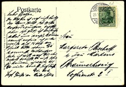 Eröffnung des Hamburger Hauptbahnhofs 5.12.1906, s/w.-Festpostkarte, ...