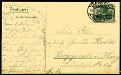 11. Deutsches Turnfest Frankfurt a. M. 1908, prächtiges Farblitho ...