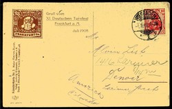 XI. Deutsches Turnfest Frankfurt Juli 1908, prächtige ...