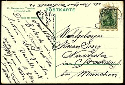 XI. Deutsches Turnfest Frankfurt a. M. Juli 1908, seltene mehrfarbige ...