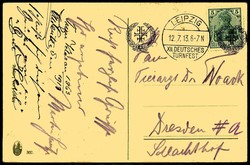 XII. Deutsches Turnfest Leipzig 1913, prächtige, mehrfarbige ...