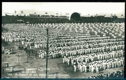 XII. Deutsches Turnfest Leipzig Juli 1913, s/w.-Festpostkarte, ...