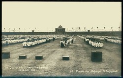 XII. Deutsches Turnfest Leipzig Juli 1913, s/w.-Festpostkarte, Turnen ...
