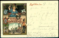 18. Mitteldeutsches Bundesschießen Eisleben Juli 1899, seltene, ...