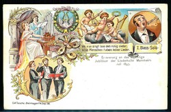 Erinnerung an das 25. Jubiläum der Liederhalle Mannheim Juli 1897, ...