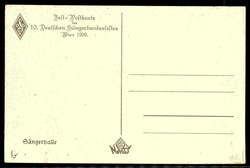 10. Deutsches Sängerbundfest Wien 1928, mehrfarbige Festpostkarte ...