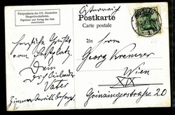 VII. Deutsches Sängerbundfest Breslau 1907, seltene, mehrfarbige ...