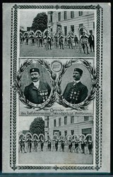 Seltene s/w.-Erinnerungs-Karte zur Erinnerung an das X. Stiftungsfest ...