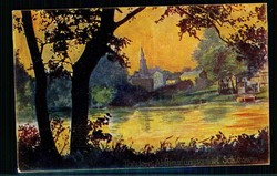 Volksabstimmung Schleswig 1920, mehrfarbige Karte aus Tondern, blanko ...