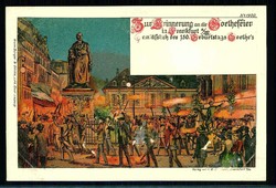 Erinnerungskarte an die Goethe - Feier anlässl. des 150. ...