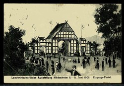 Hildesheim, Gruß von der Landwirtschaftlichen Ausstellung Juni 1906, ...