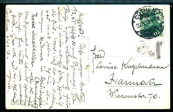 Köthen, sitzende Frau beim Buch lesen, gelaufen 1913, Erhaltung ...