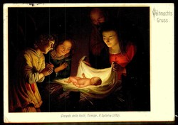 Weihnachtsgrußkarte gelaufen in Groß Lichterfelde/Anhalter Bahnhof ...