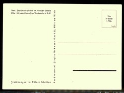 mehrfarbige Kunstwerbekarte zum 14. Deutschen Turnfest Köln 1928, ...