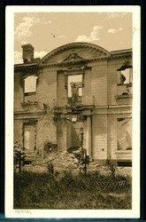 Zerstörtes Haus in Flandern, als Feldpost 20.1.1916 nach Nürnberg ...