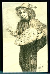 Magueriten Tag Leipzig Februar 1911, seltene Kunstkarte von Max ...