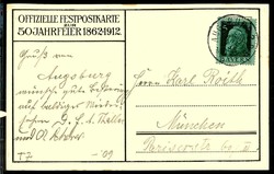 10. Schwäbisch - Bayrisches Sängerbundfest Augsburg Juli 1913, ...