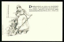 Seltene s/w.-AK zum Dienstboten Ball der Genossenschaft deutscher ...