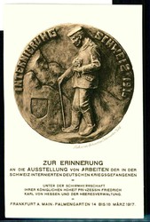 Seltene einfarbige Erinnerungs-Karte zur Erinnerung an die Arbeiten ...