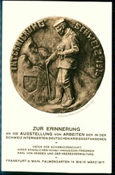 Seltene einfarbige Erinnerungs-Karte zur Erinnerung an die Arbeiten ...