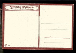 Mehrfarbige offizielle Postkarte der Münchner Kunst Ausstellung um ...