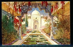 Gartenbau- und Blumen-Fest Berlin 1922, mehrfarbige Werbekarte ...