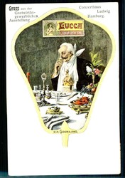 Seltene Werbekarte zur Gastwirtschaftlichen Ausstellung im ...