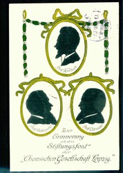 Seltene Erinnerungs-Karte an das Stiftungsfest der Chemischen ...